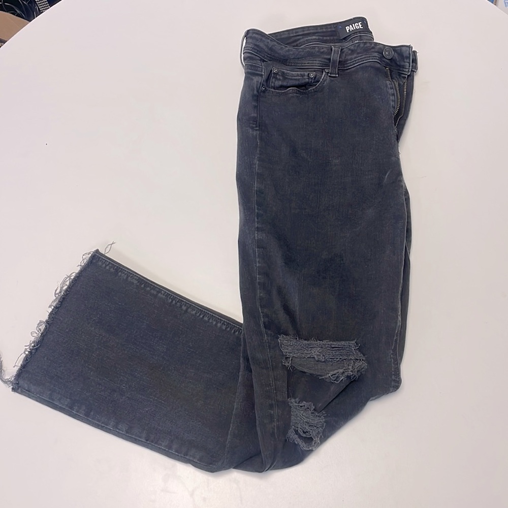 Paige Black denim size 30, cropped